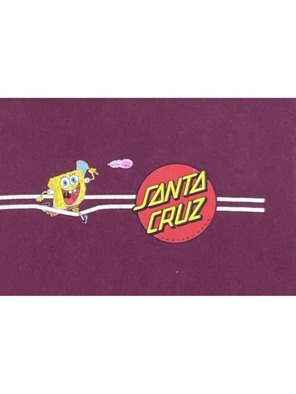 Santa Cruz x SpongeBob Nickelodeon Tee T Shirt Skater Skateboarder Tillys Mens M - Picture 4 of 10